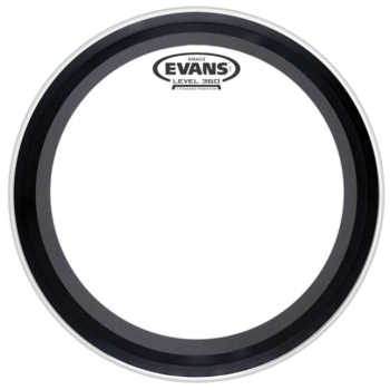 22" EMAD2 Clear Bass Batter, transparent
